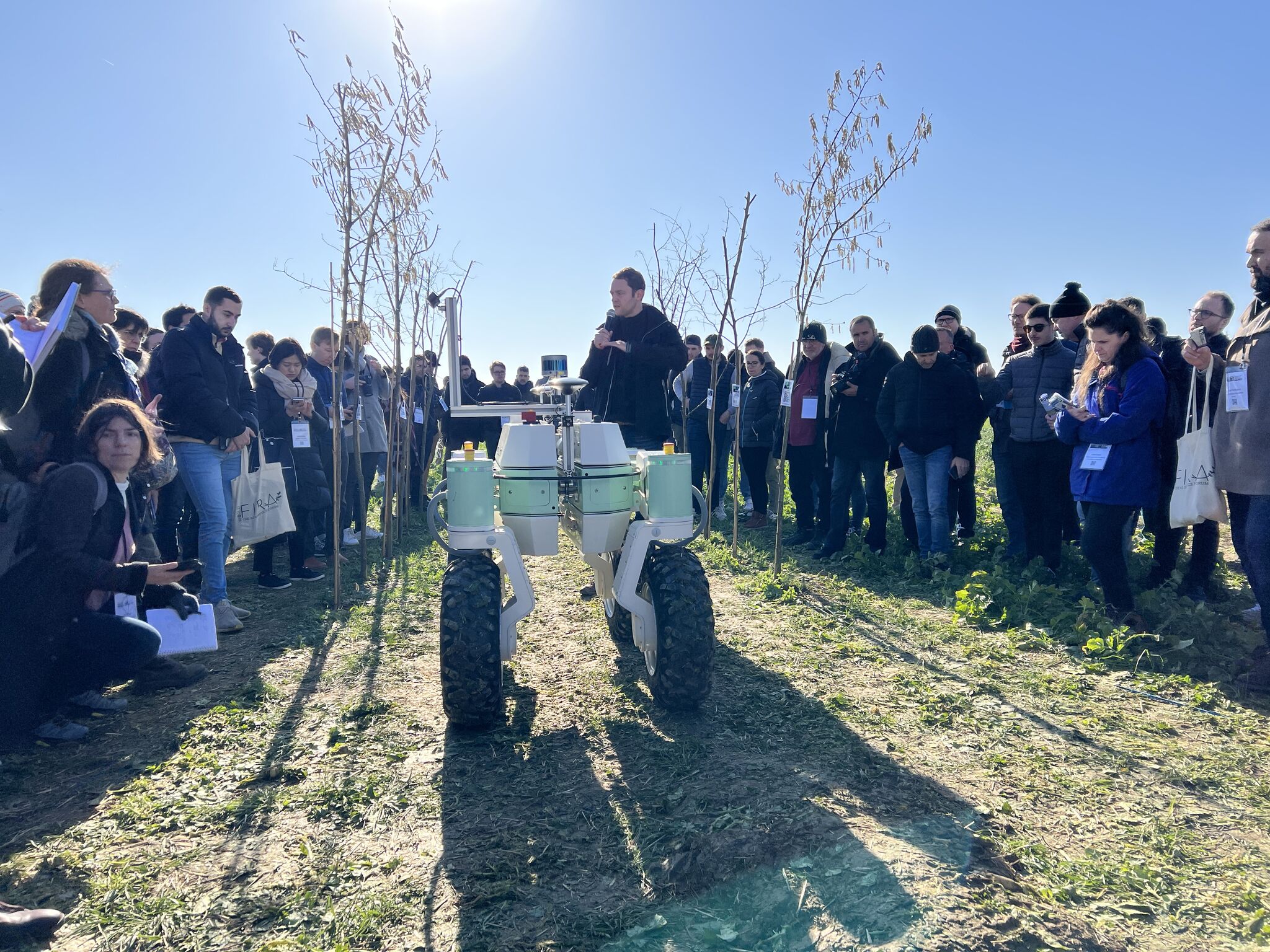 Me presenting at FIRA fair in 2023